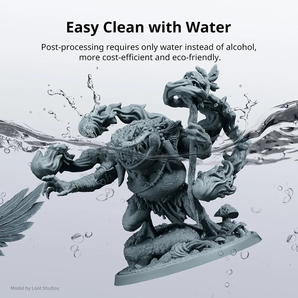 ANYCUBIC Water-Wash Resin 4 KG For 3D Printer 405nm UV Resin Washable 3D Printer Resin For DLP LCD Printer 3D Printing Material