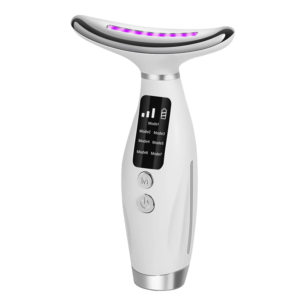 7 Modes 3 Levels Neck Face Beauty Device Vibration Massage Personal Care Tools Improve Neck Lines Home Use Face Lifting Machine