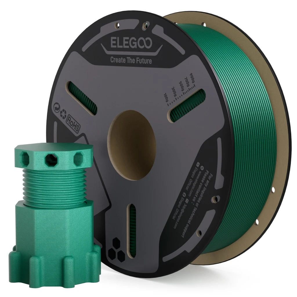  ELEGOO PETG-CF Carbon Fiber PETG Filament 1.75 mm Gray 1KG, High Strength & Rigidity 3D Printing Filament,Fits for Most FDM