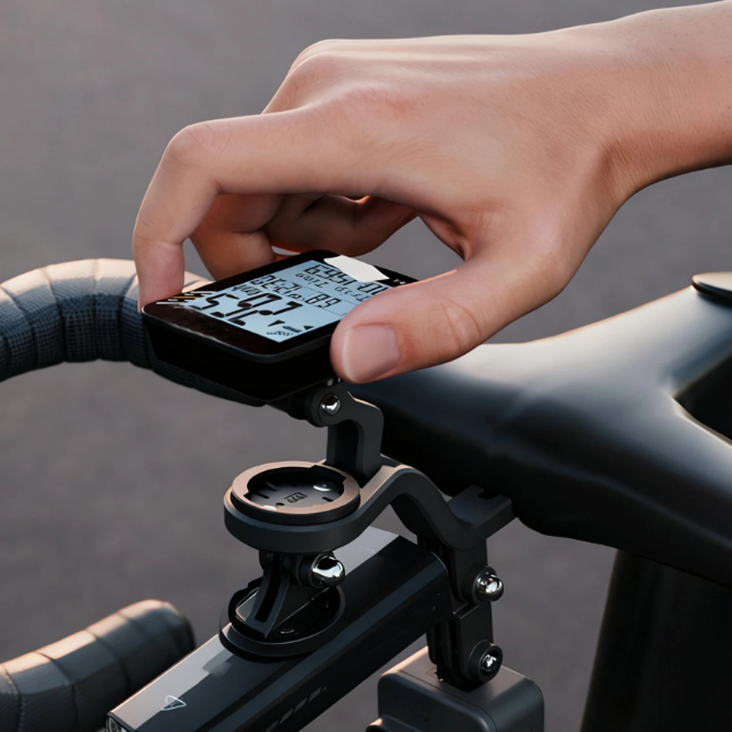 Bicycle Computer Holder Easy To Install Bike Computer Mount Out Front Cycling Computer Mount for Wahoo Bryton Garmin Speedometer