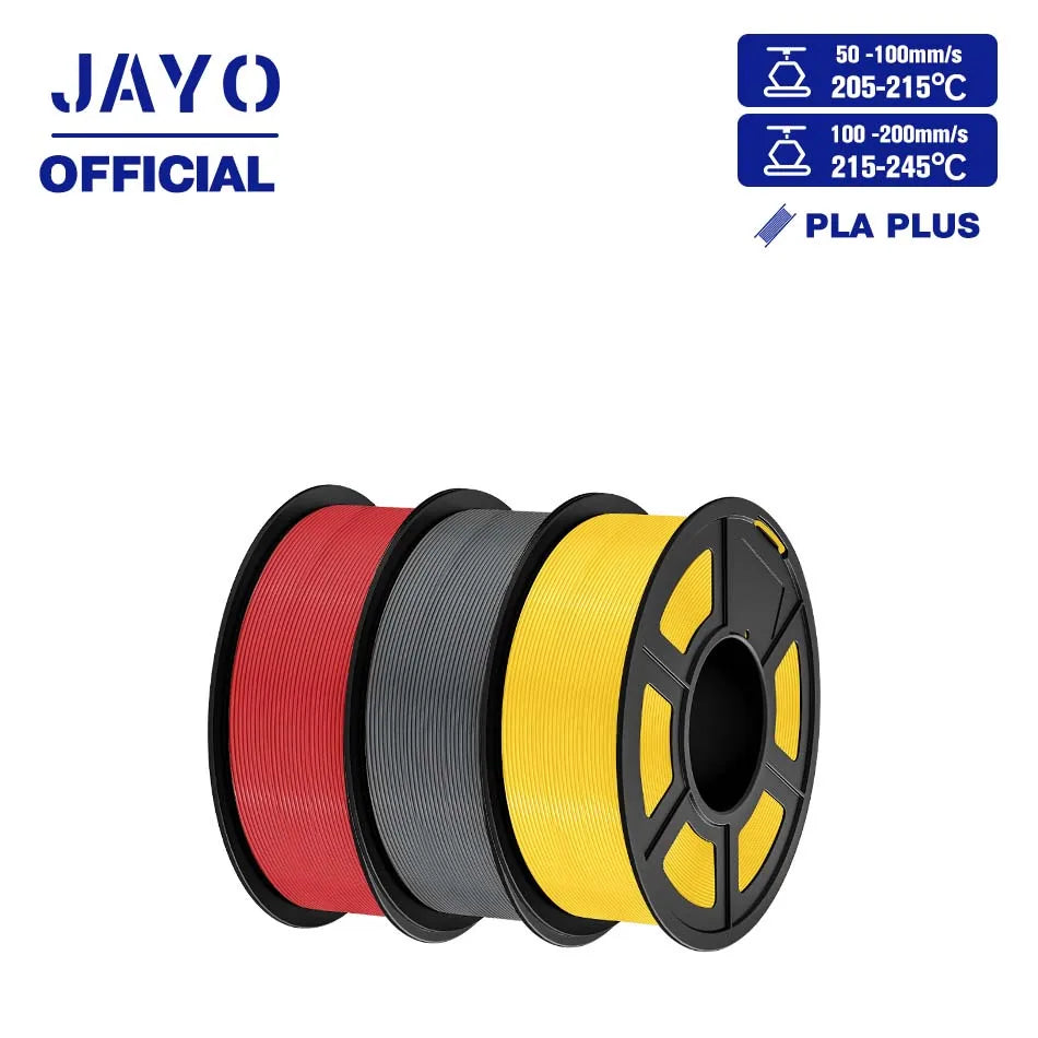 JAYO PLA+ 3D Filament PLA Plus 3D Printer Filament Neatly Wound PLA 1.75mm For FDM 3D Printers High Toughness Materials