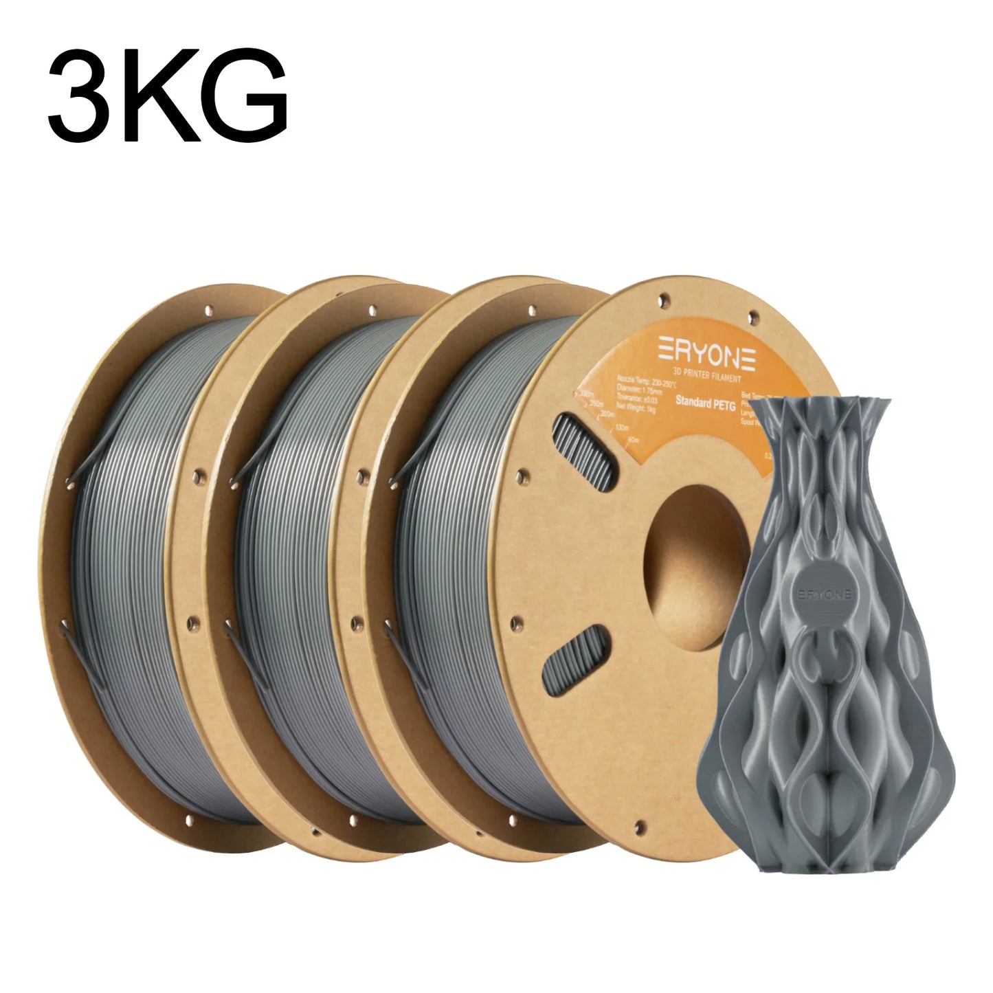 ERYONE 3/5/10KG Standard PETG Filament 1.75mm 3D Print,Multicolor Available,petg filament,3D Filament Wholesal ,1KG/Spool